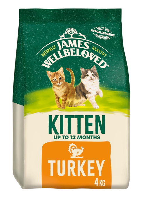 James Wellbeloved Complete Kitten Dry Cat Food with Turkey 4kg