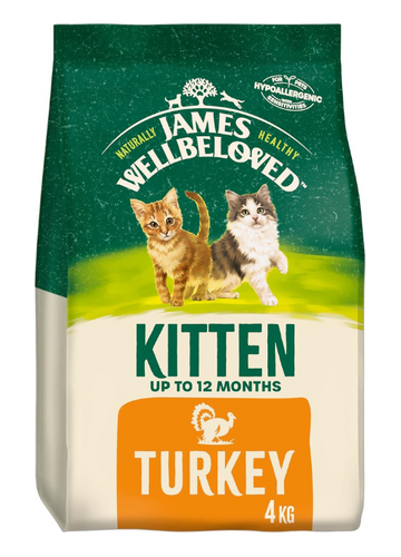 James Wellbeloved Complete Kitten Dry Cat Food with Turkey 4kg
