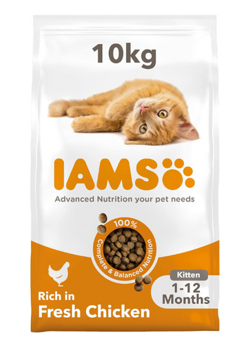 IAMS Complete Dry Kitten Food with Chicken 10kg