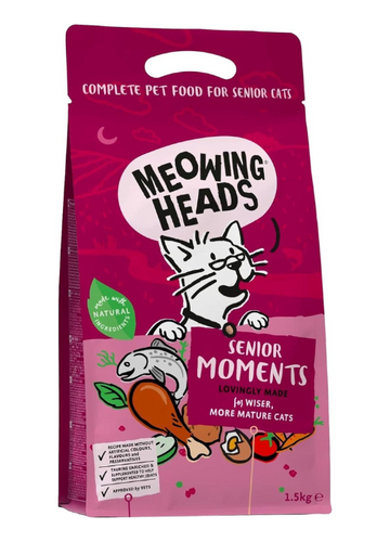 Meowing Heads Senior Moments – Dry Cat Food for Senior Cats