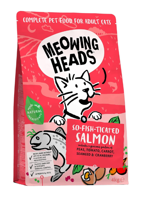 Meowing Heads So-Fish-Ticated Salmon – Dry Cat Food