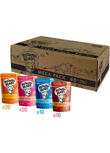 Meowing Heads Wet Cat Food – Variety Pack