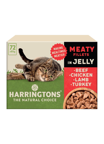 Harringtons Complete Grain-Free Adult Cat Food – Meaty Selection in Jelly Mega Pack