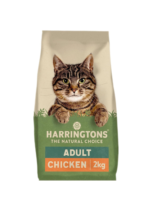Harringtons Complete Adult Dry Cat Food with Chicken 2kg (Pack of 4)