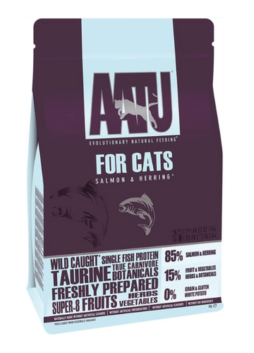 AATU 85/15 Complete Dry Cat Food Salmon & Herring 3kgKittyMart