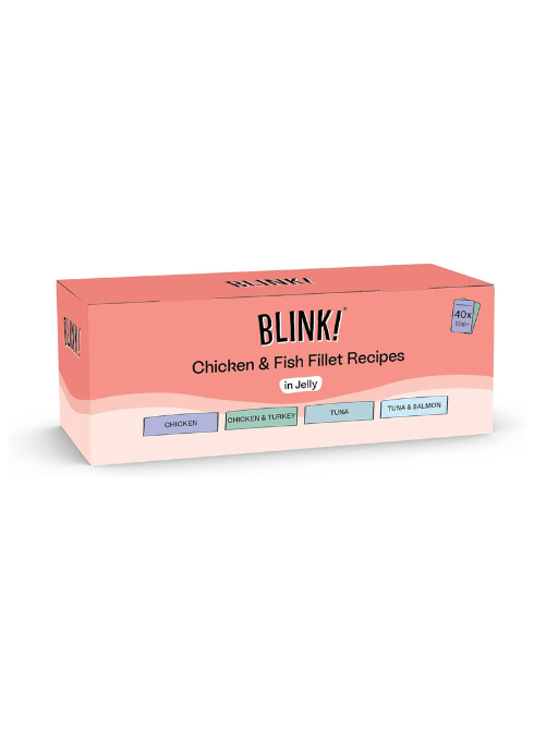 Blink Adult Cat Food Chicken & Fish Selection in Jelly 40x85g - Natural Wet FoodKittyMart