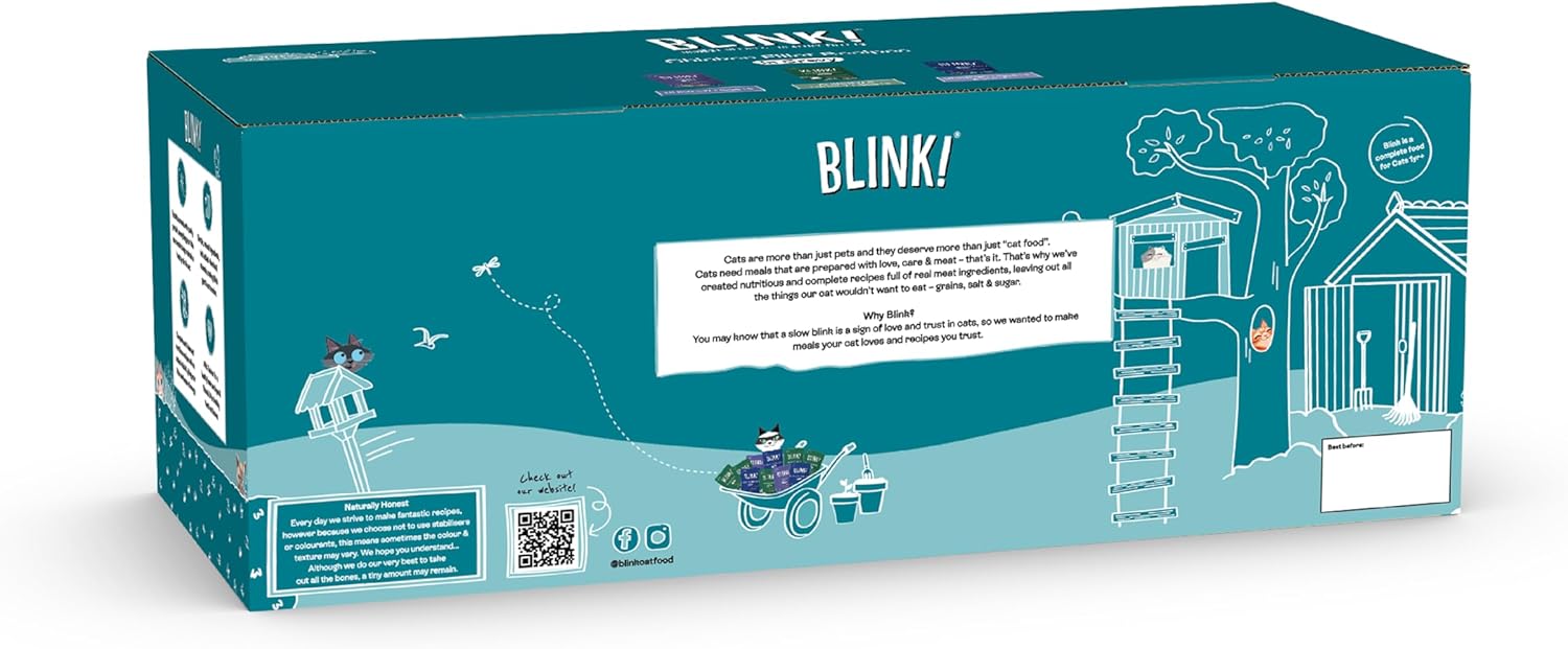 Blink Adult Cat Food Chicken Selection in Gravy 40x85g - Natural Wet FoodKittyMart