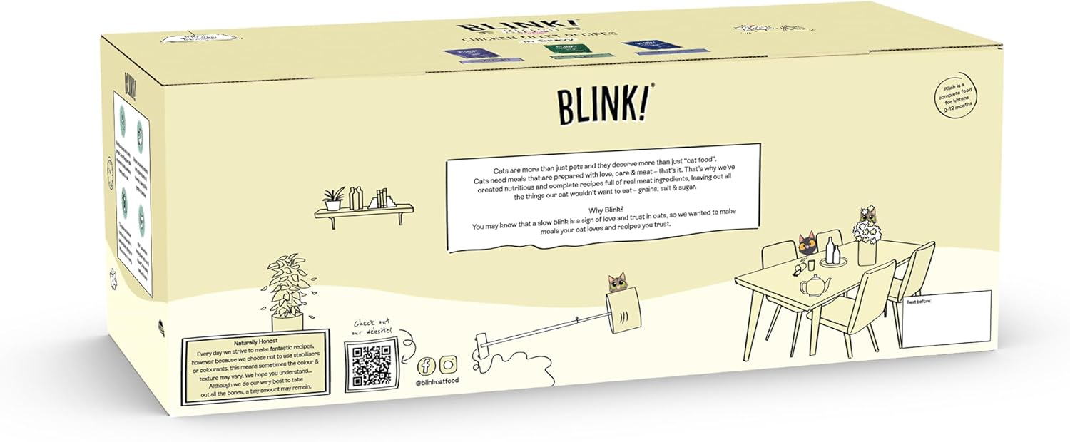 Blink Kitten Food Chicken Selection in Gravy 40x85g - Complete NutritionKittyMart