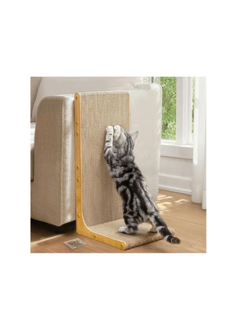 Cardboard Cat Scratcher Lounge Bed – Curved Corrugated Scratch PadCat Scratching PostKittyMart