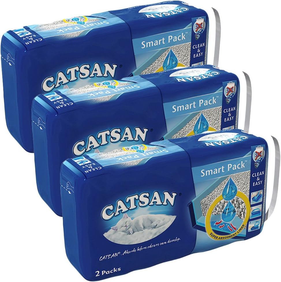 CATSAN Smart Pack Cat Litter Tray Liners - 6 Inlays (3x2 Pack)KittyMart