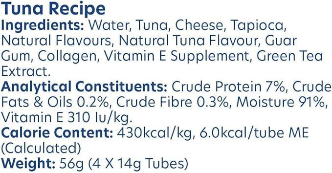 Ciao Churu Cat Treats – Tuna Flavour (48 x 14g) | Soft & Creamy Squeezable Purée, Natural, Grain - Free SnackKittyMart
