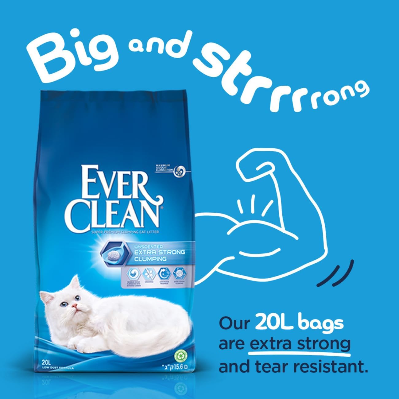 Ever Clean Extra Strong Scented Clumping Cat Litter 20LKittyMart