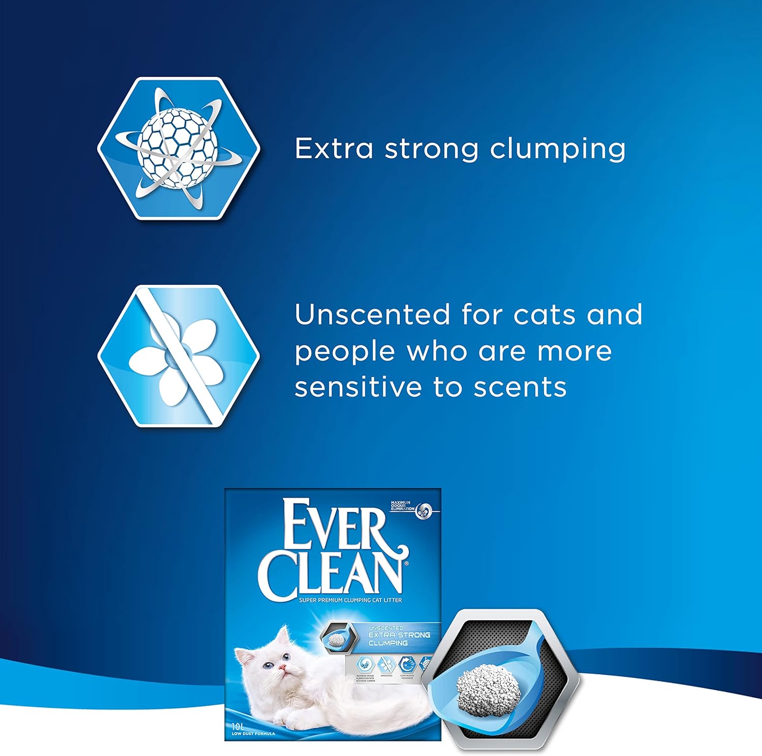 Ever Clean Extra Strong Unscented Clumping Cat Litter 20LKittyMart