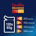 FELIX As Good As It Looks Doubly Delicious Countryside Selection in Jelly - Wet Cat Food | 120 Pouch Megapack |KittyMart