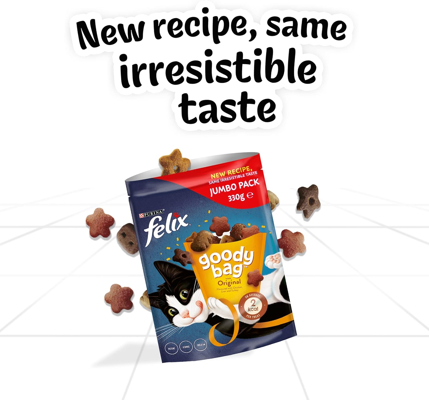 Felix Goody Bag Original Mix Cat Treats - JUMBO PACK 330g (Pack of 5)KittyMart