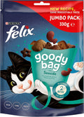 Felix Goody Bag Seaside Mix Cat Treats - JUMBO PACK 330g (Pack of 5)KittyMart