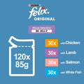 Felix Original Mixed Selection in Jelly Wet Cat Food 120x85gKittyMart