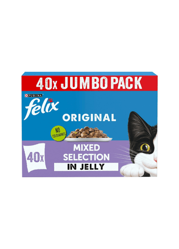 Felix Original Mixed Selection in Jelly Wet Cat Food – 40 x 85gKittyMart