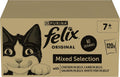 FELIX Original Senior 7+ Mixed Selection - Wet Cat Food | 120 Pouch Megapack |KittyMart