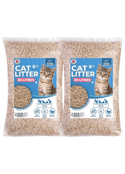 Fur & Bone Wood Pellet Cat Litter 30L
