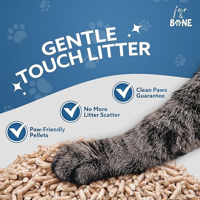 Fur & Bone Ultra Absorbent Wooden Cat Litter 2x30LKittyMart