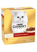 Gourmet Gold Chunks in Gravy Collection Cat Food 8x85g (Pack of 6)KittyMart