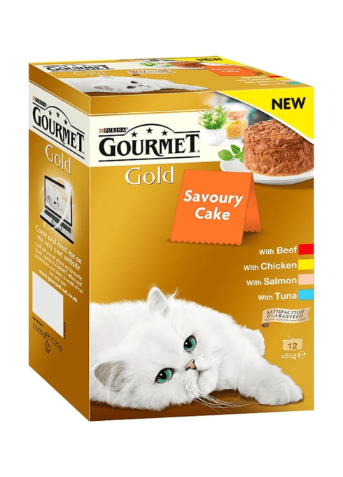 Gourmet Gold Savoury Cake Wet Cat Food – Meat & Fish VarietyKittyMart