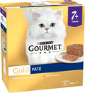 Gourmet Gold Senior Mousse Wet Cat Food – Salmon & Ocean Fish – 8 x 85g (Pack of 6) – High - Protein, Immune & Joint Support for Mature CatsKittyMart