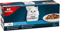 Gourmet Perle Ocean Collection Wet Cat Food – Tuna, Shrimp, Salmon, Ocean Fish – 40 x 85g Pouches – Complete, Balanced Nutrition for Adult CatsKittyMart