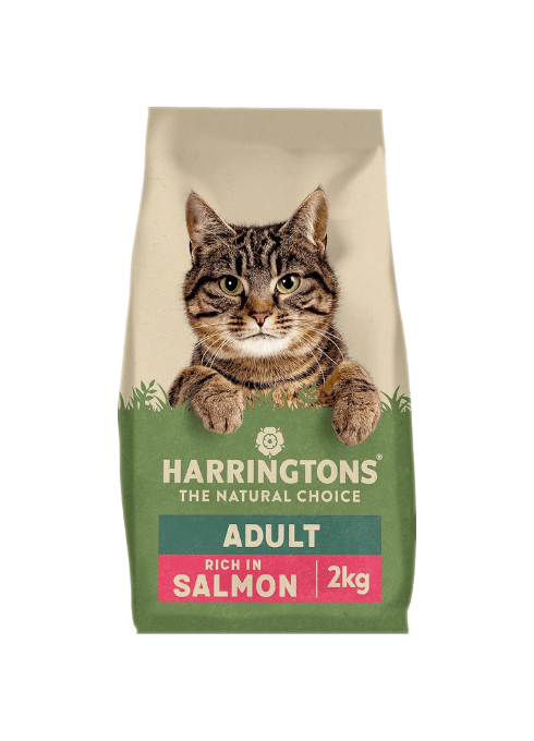 Harringtons Complete Adult Dry Cat Food with Salmon 2kg (Pack of 4)KittyMart