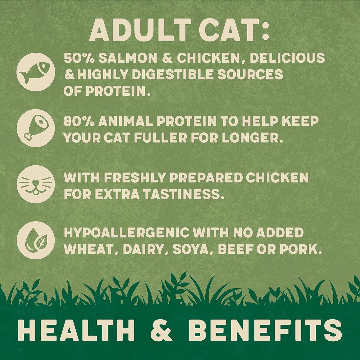 Harringtons Complete Adult Dry Cat Food with Salmon 2kg (Pack of 4)KittyMart