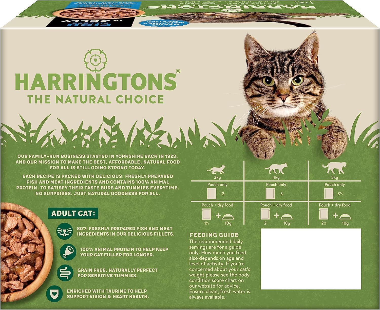 Harringtons Complete Grain - Free Adult Cat Food – Fish Selection in Jelly Mega PackKittyMart