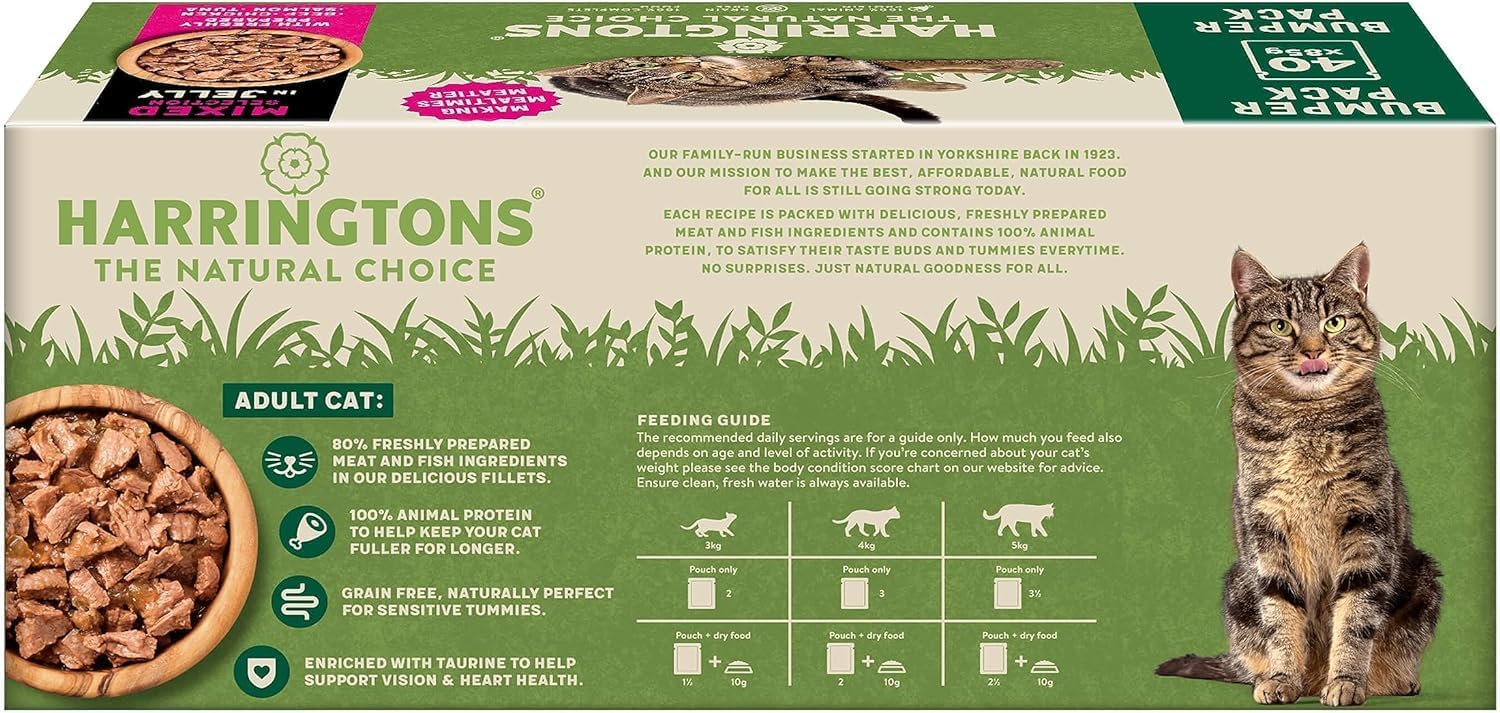 Harringtons Complete Grain - Free Adult Cat Food – Mixed Selection in Jelly Bumper PackKittyMart