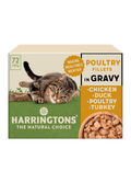 Harringtons Complete Grain - Free Adult Cat Food Poultry Selection in Gravy MegaPackKittyMart