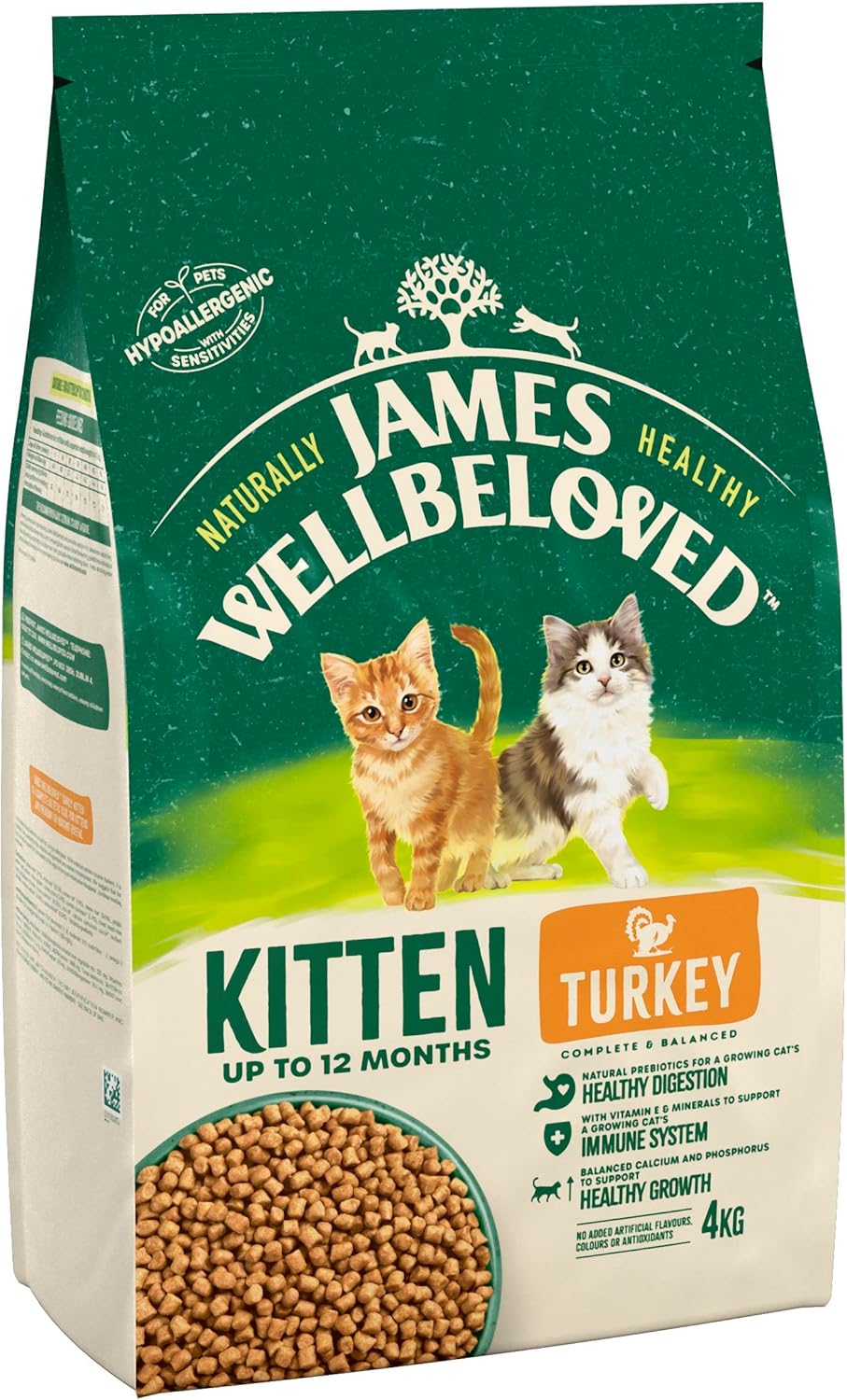James Wellbeloved Complete Kitten Dry Cat Food with Turkey 4kgKittyMart