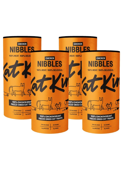 KatKin Chicken Nibbles 100% Freeze - Dried Cat Treats - 4x50gKittyMart