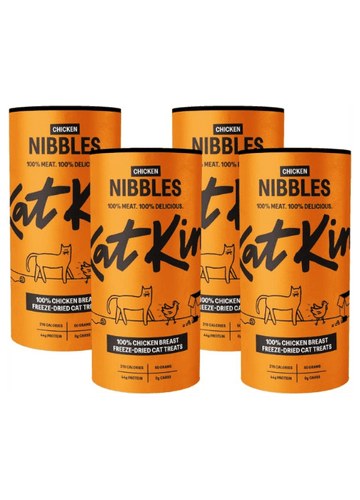 KatKin Chicken Nibbles 100% Freeze - Dried Cat Treats - 4x50gKittyMart