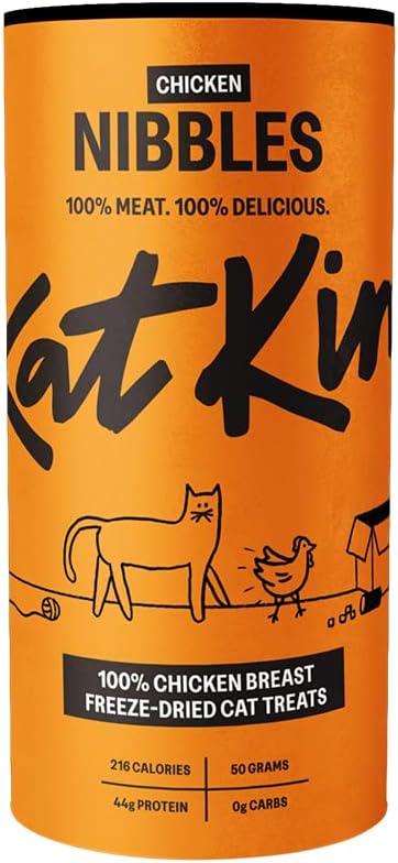 KatKin Chicken Nibbles 100% Freeze - Dried Cat Treats - 4x50gKittyMart