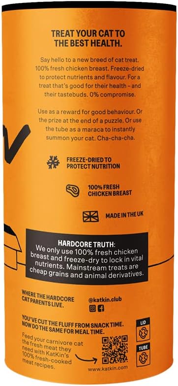 KatKin Chicken Nibbles 100% Freeze - Dried Cat Treats - 4x50gKittyMart