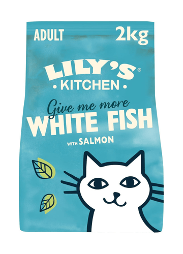 Lily's Kitchen White Fish and Salmon - Natural Ingredients Grain - Free - Dry Cat Food | 4kgKittyMart