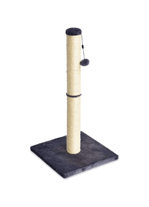 Medium Cat Scratching Post with Hanging Toy – GreyCat Scratching PostKittyMart