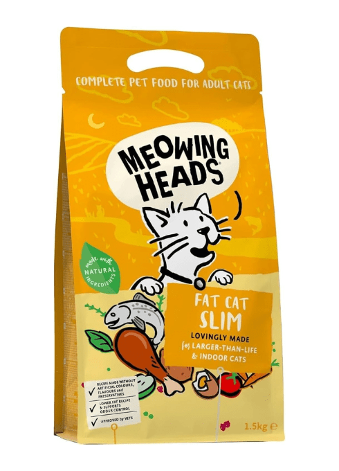 Meowing Heads Fat Cat Slim – Reduced - Calorie Dry Cat FoodKittyMart