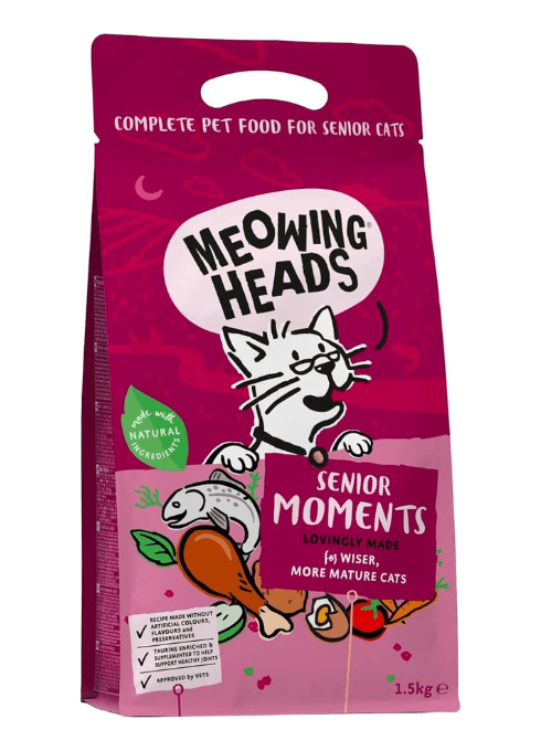 Meowing Heads Senior Moments – Dry Cat Food for Senior CatsKittyMart