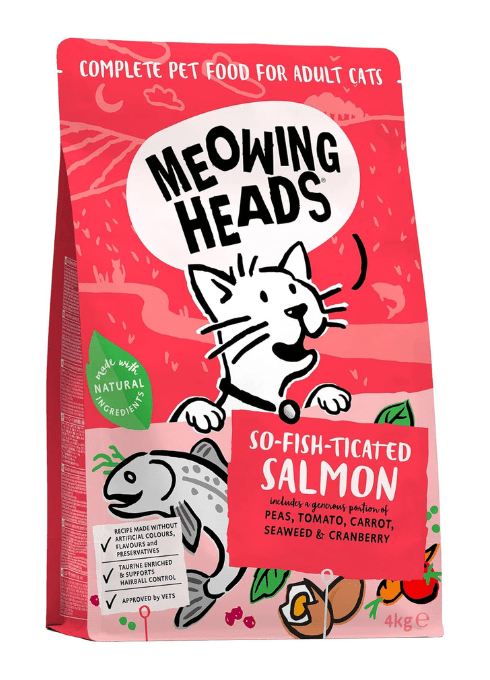 Meowing Heads So - Fish - Ticated Salmon – Dry Cat FoodKittyMart