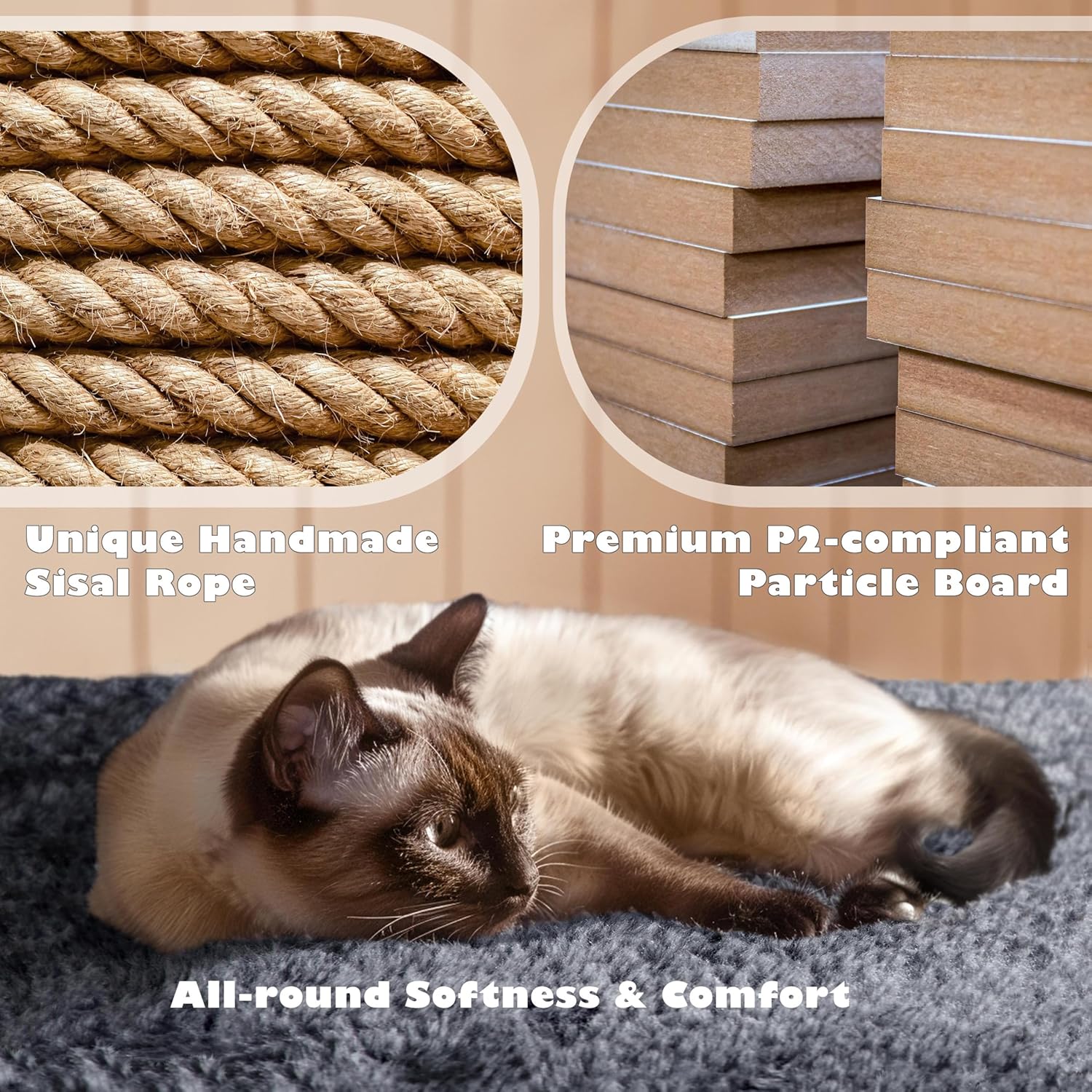 Multi - Level Cat Tree with Condos, Perches & Scratching Posts – GreyCat Scratching PostKittyMart