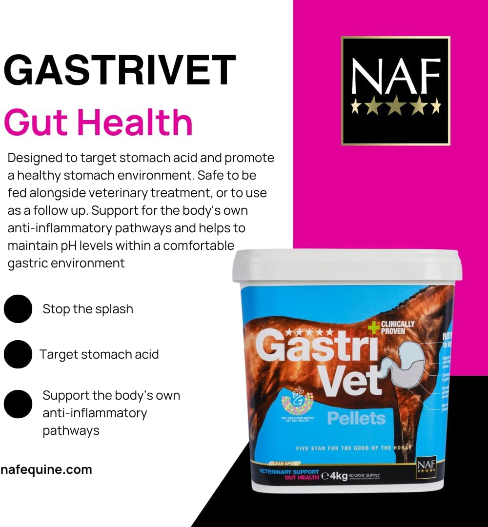 NAF Five Star GastriVet – Advanced Stomach Support for Horses 4kgEquine FeedKittyMart