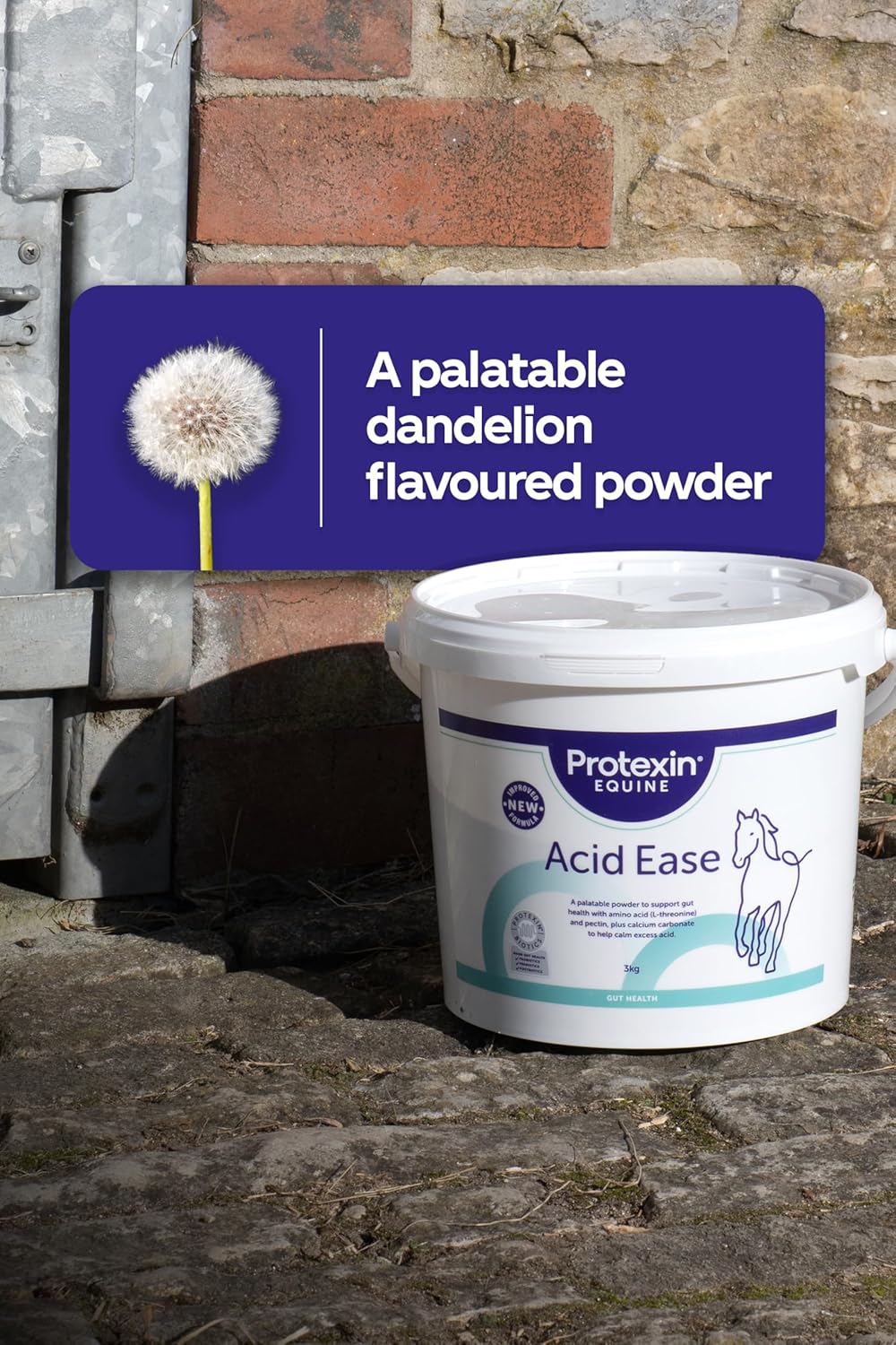 Protexin Equine Acid Ease, Calms Gastric Acid, Horses & Foals, 3kg PowderEquine FeedKittyMart