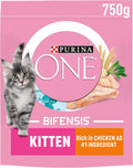 Purina ONE Kitten Dry Cat Food with Chicken & Wholegrain 750g (Pack of 4)KittyMart