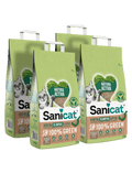 Sanicat Natura Activa 100% Green Natural Clumping Cat Litter 4 x 2.5kgKittyMart