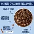 Scrumbles Chicken Dry Kitten Food 2.5kg - High Protein for Growing KittensKittyMart